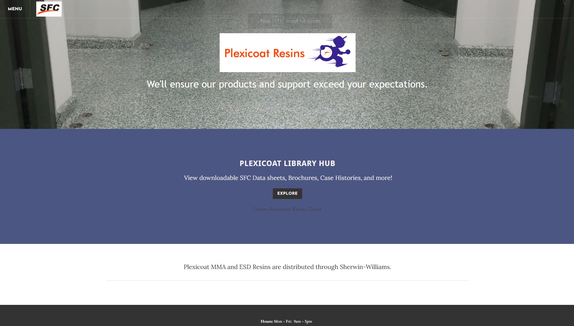 plexicoat resins website